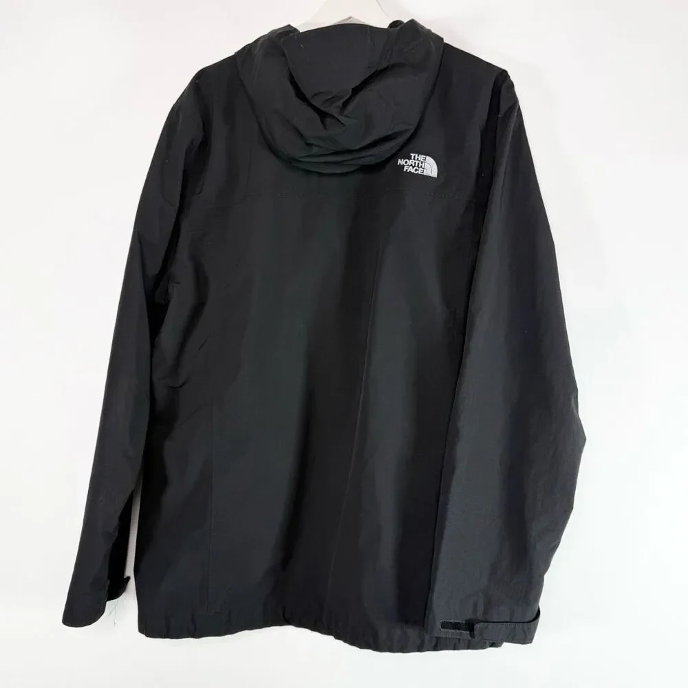 The North Face Quest Rain Wind Black Jacket Adjustable Zip Up Men’s US Size L